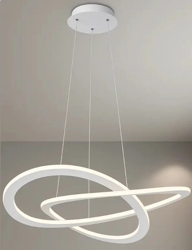 Abstract Infinity Ring Chandelier