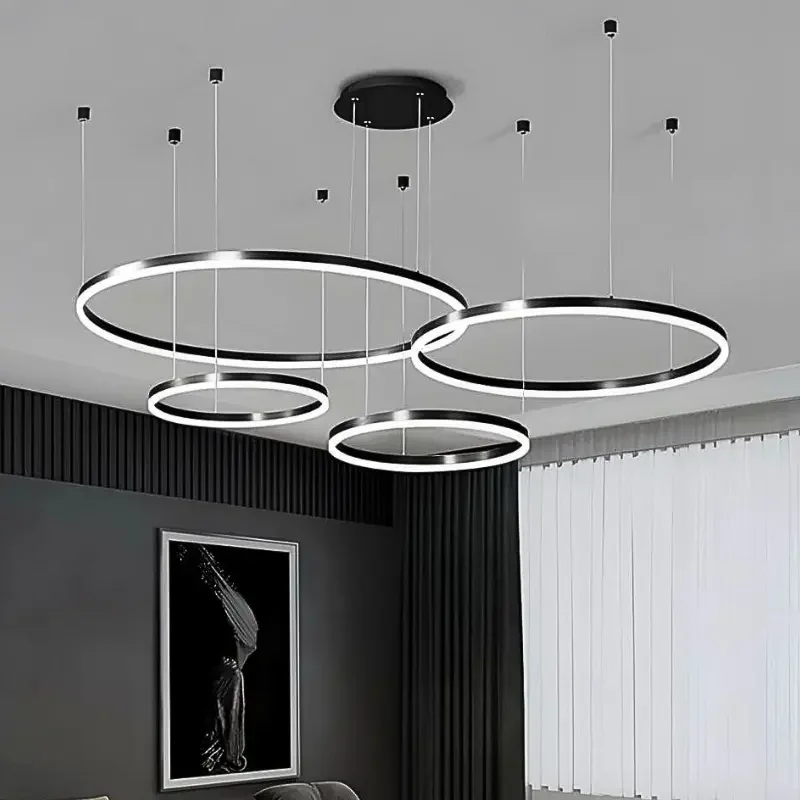 Modern LED Ring Chandelier Light