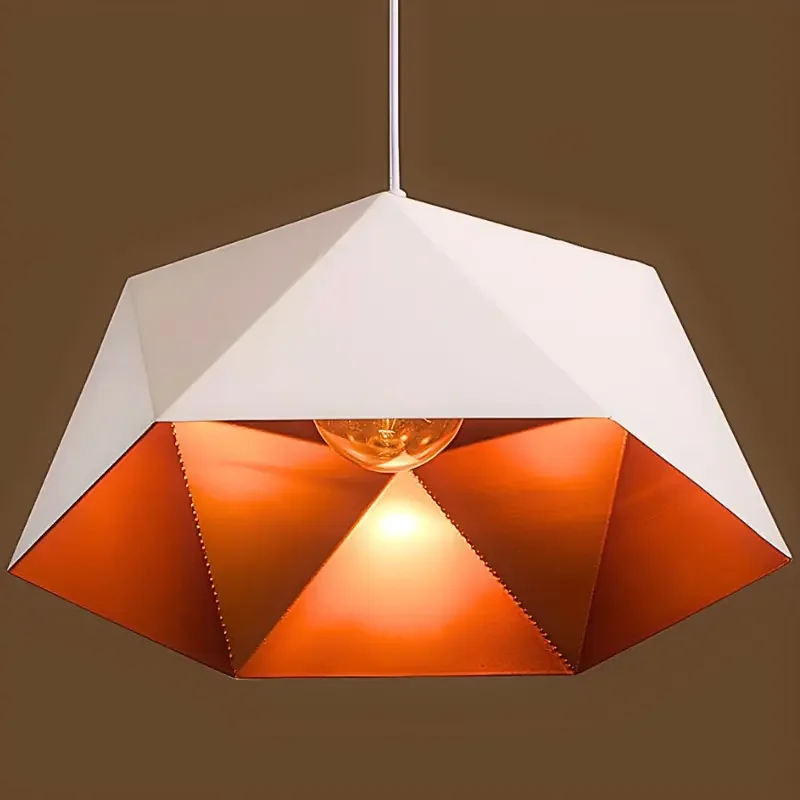 Modern Hexagonal Metal Pendant Light