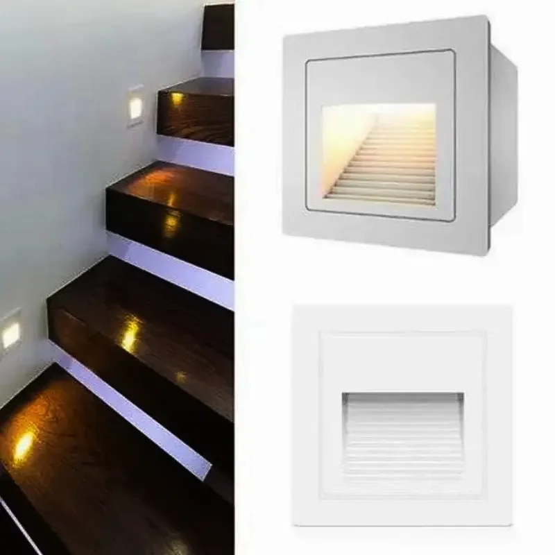Warm White LED Indoor Stair Step Light