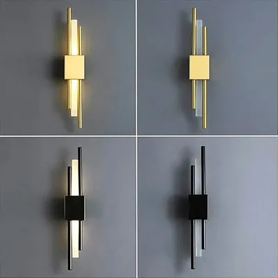 Elegant Golden LED Wall Lamp