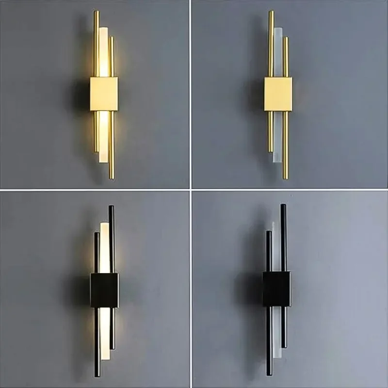 Elegant Golden LED Wall Lamp