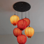 Modern Pleated Lantern Pendant.