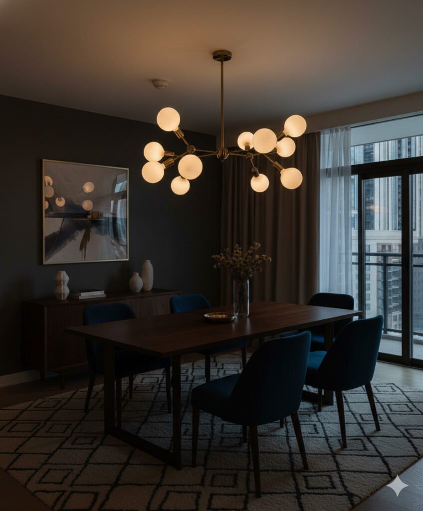 COPPER-12 PIECES CHANDELIERS 12 LIGHTS