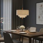 Boho Rattan Wicker Woven Chandelier Hanging Light