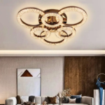 Gold Dimmable LED Ceiling Lamp