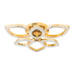 Elegant Leaf Shape Crystal LED Ceiling Light