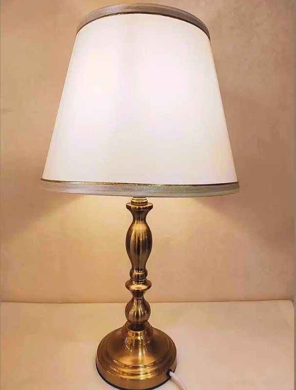222 Gold Aluminum Table Lamp - Image 1