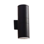 Black Cylinder Outdoor Wall Light