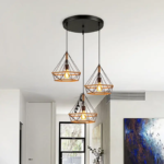 Modern Three-Head Sputnik Chandelier