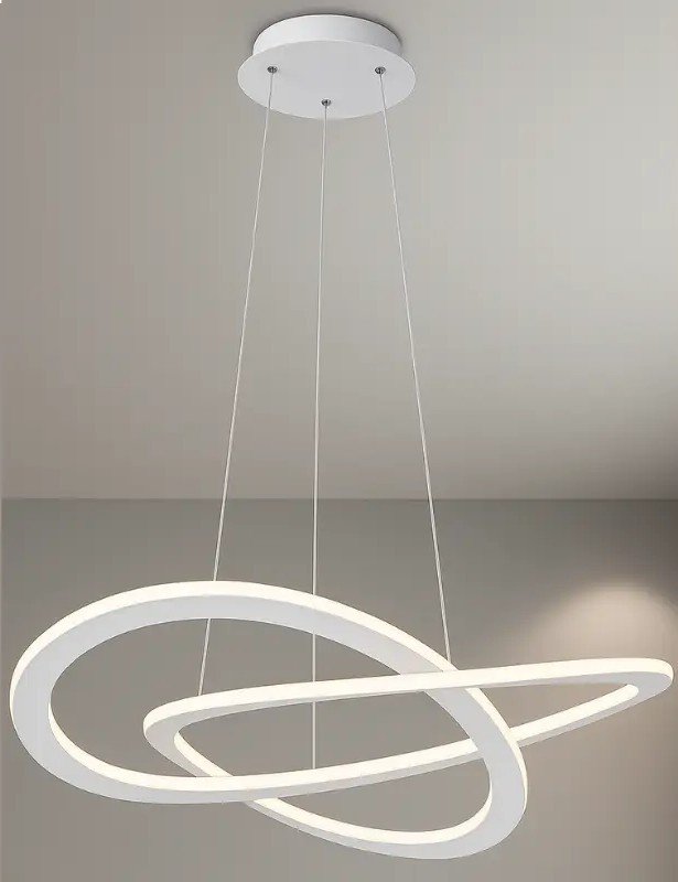 Chandeliers-433 Modern Luxury LED Ring Chandelier Ceiling Light - Image 1