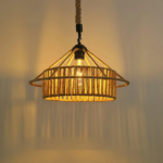 Stylish Rattan Lantern Ceiling Light