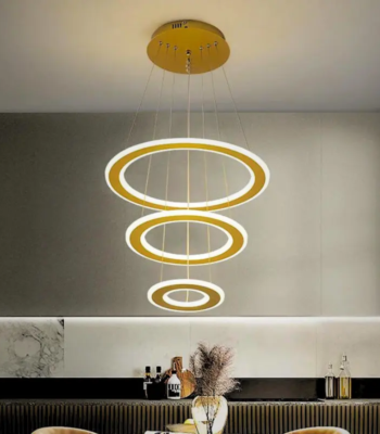 3-Tier Modern Ring LED Chandelier