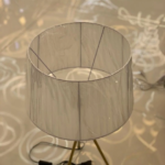 Modern Tripod Table Lamp with White Shade